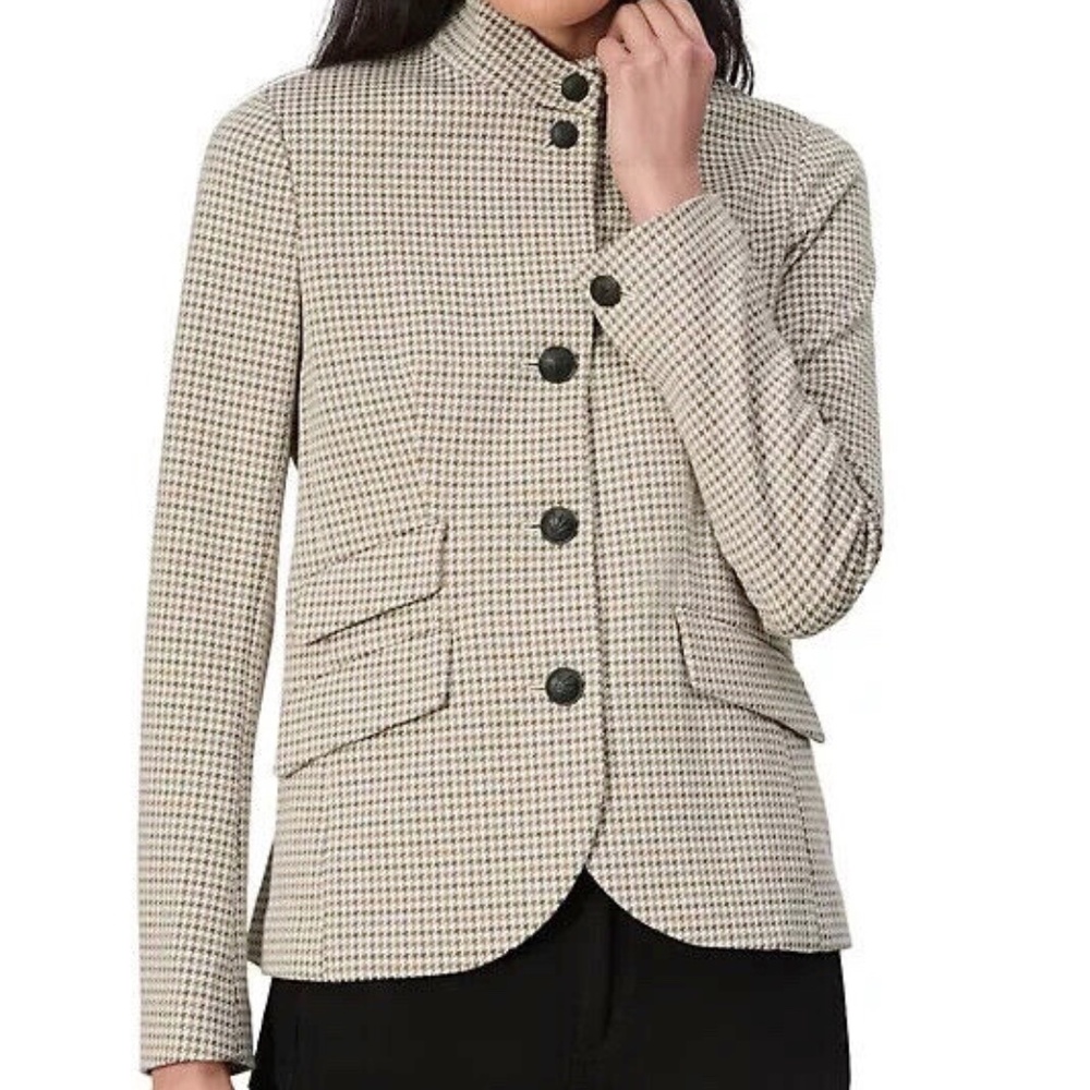 $598 Unworn Rag & Bone Slade Italian Plaid Blazer In Grey Multi